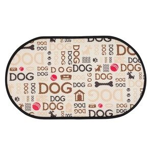 Dog bowl mat